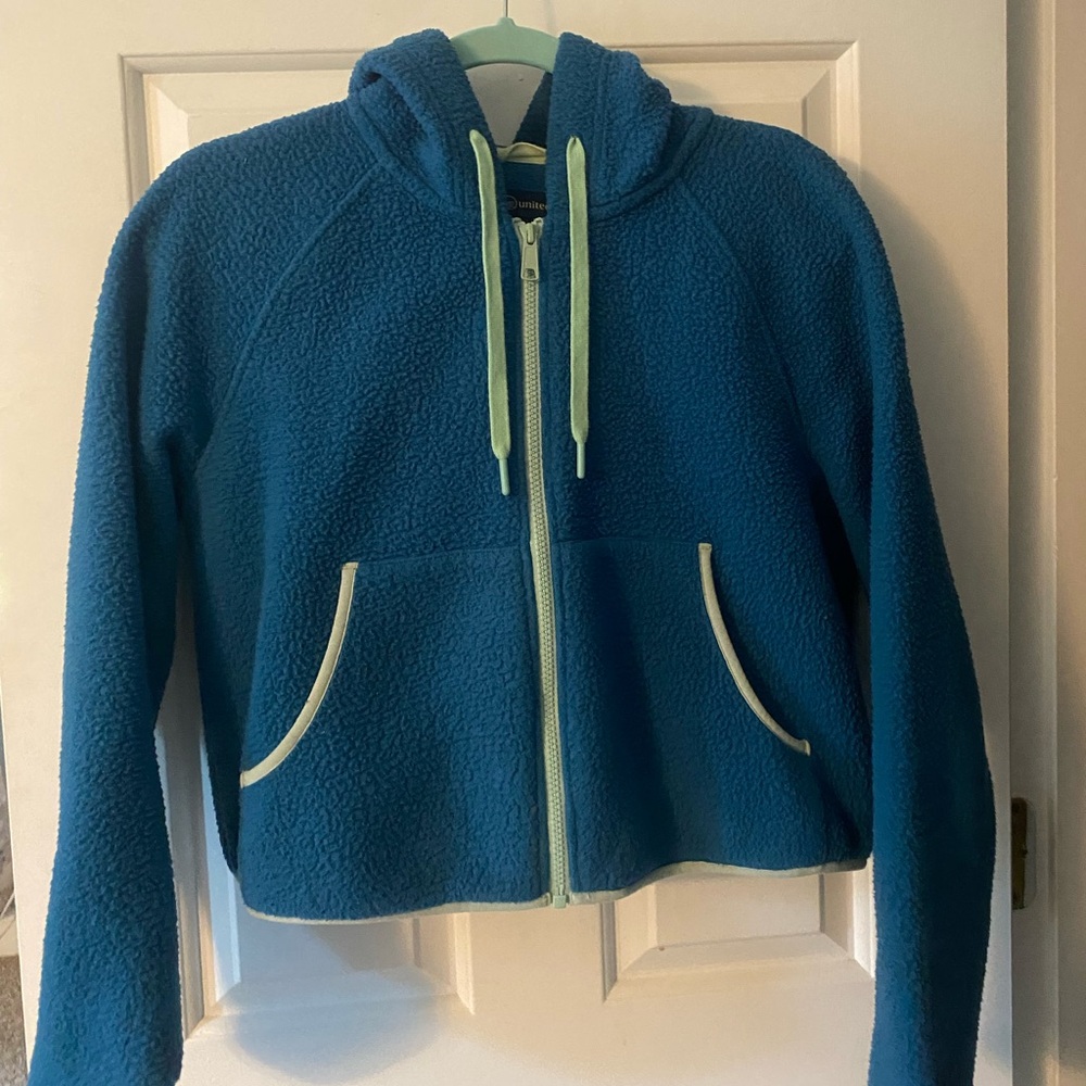 United By Blue Recycled Sherpa Zip-Up Hoodie, women’s M